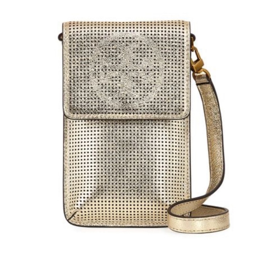 Tory Burch Metallic Gold Crossbody Bag for phone or small accessories